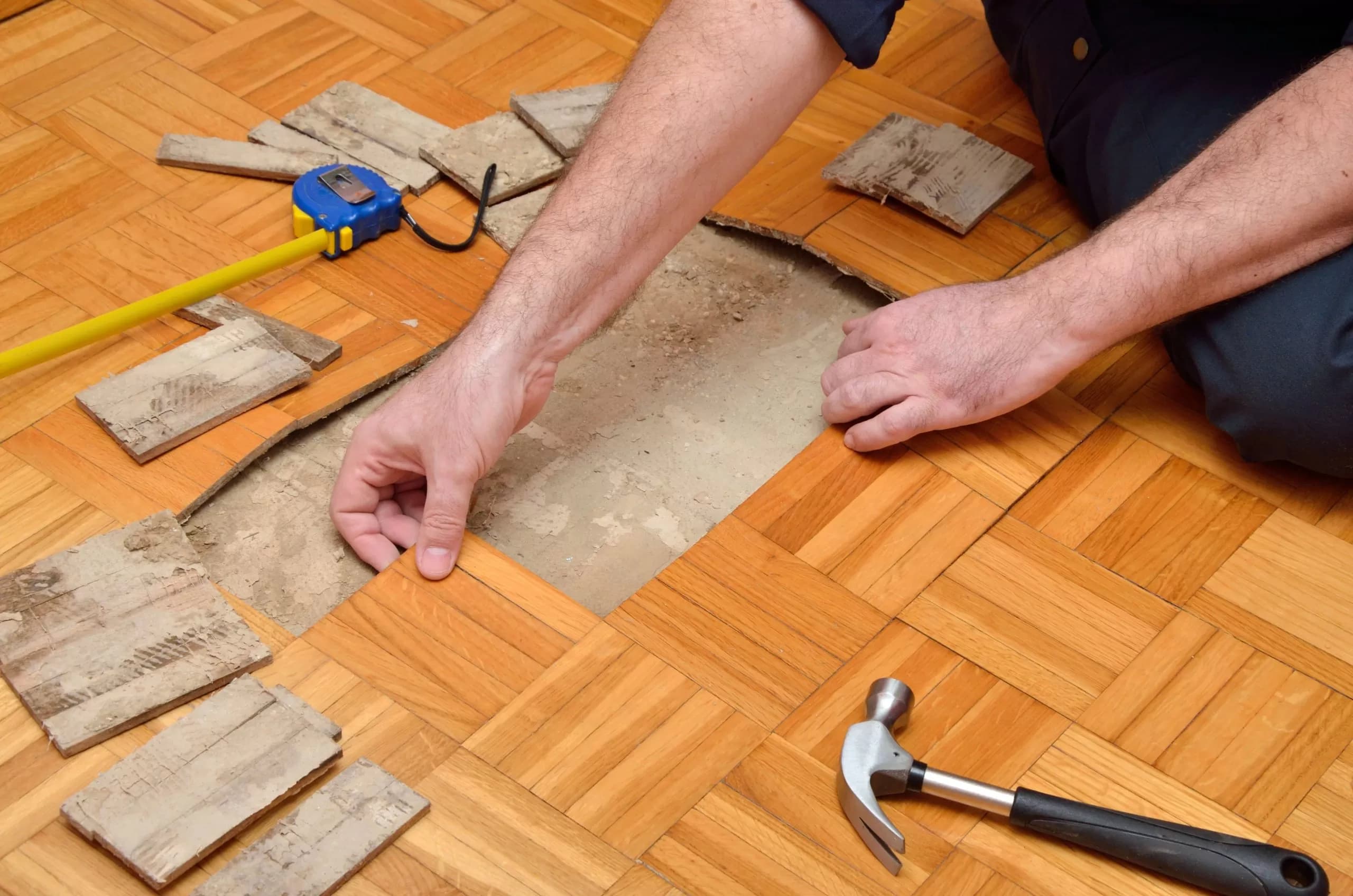 Wood Parquet Flooring Repair